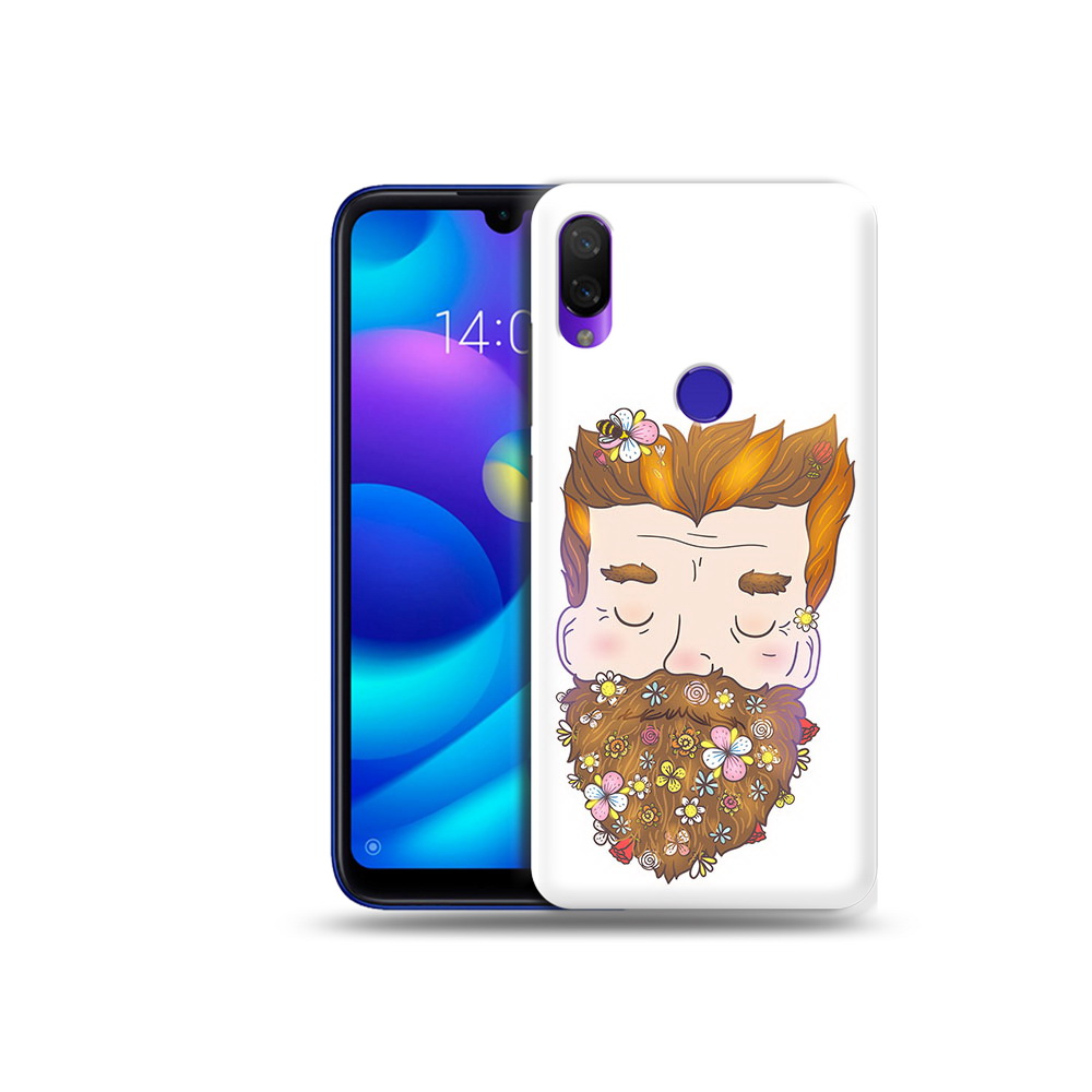 

Чехол MyPads Tocco для Xiaomi Mi Play мужчина с цветами в бороде (PT128724.322.489), Прозрачный, Tocco