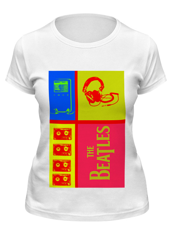 

Футболка женская Printio The beatles белая 2XL, Белый, The beatles