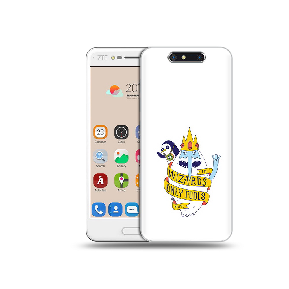 

Чехол MyPads Tocco для ZTE Blade V8 время приключений снежный король (PT100217.451.278), Прозрачный, Tocco
