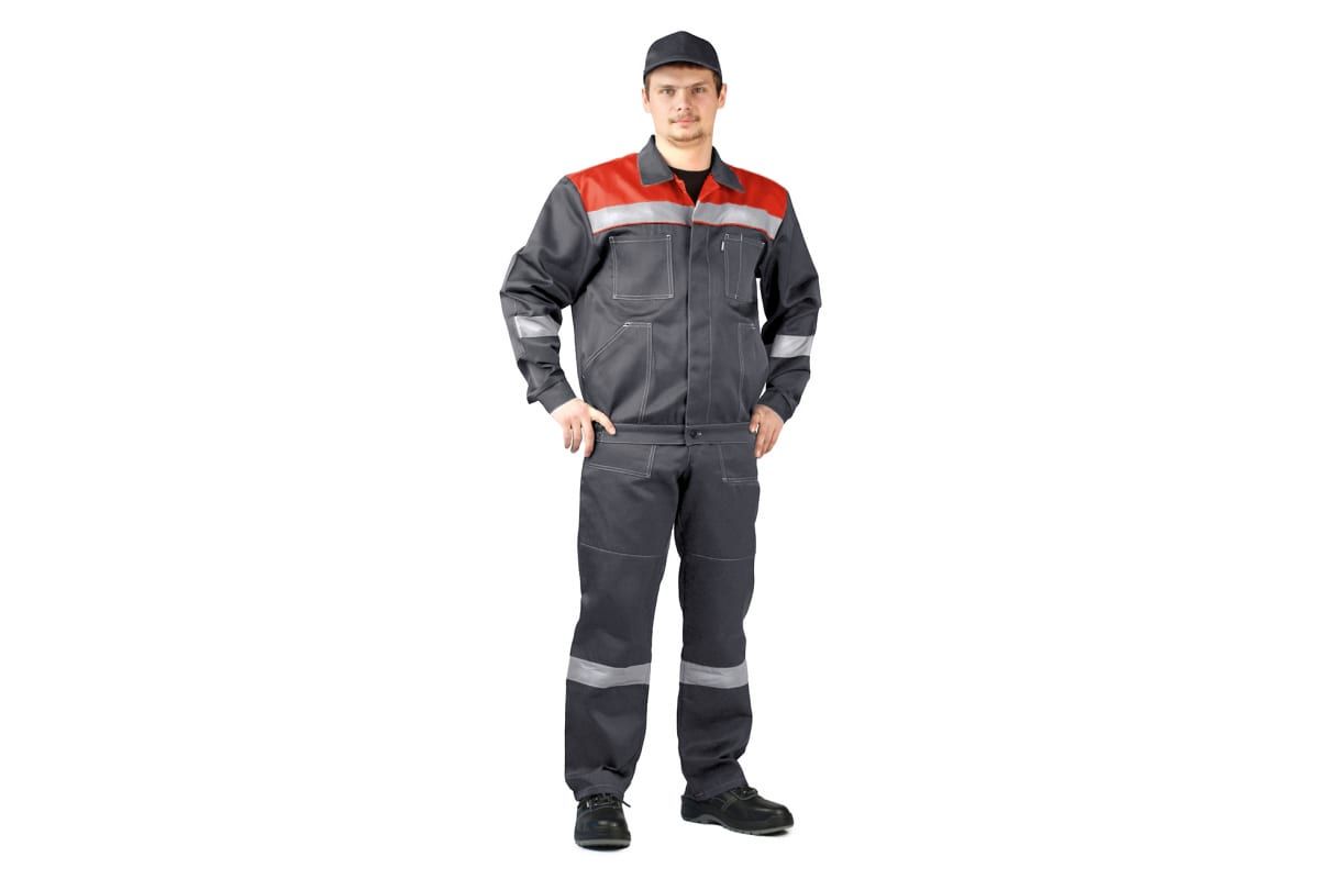 

Костюм рабочий мужской Ursus КОС817--303 серый 56-58, КОС817--303