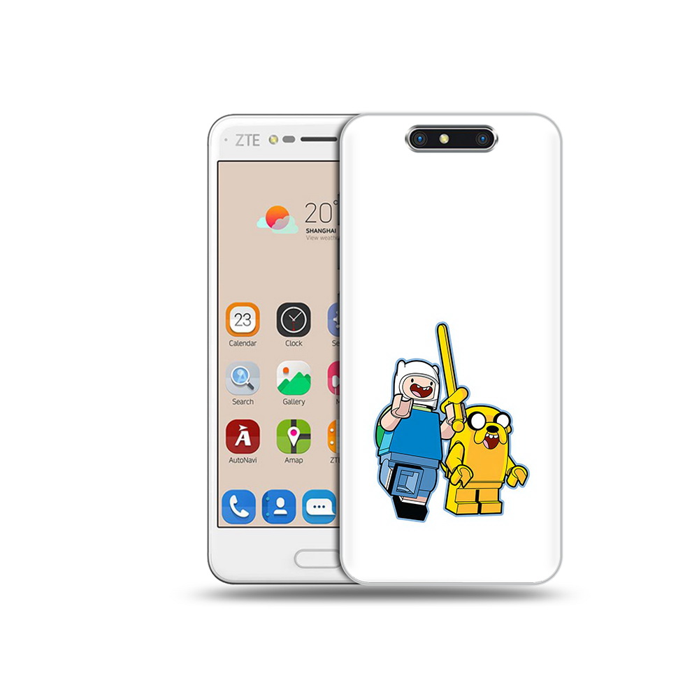 

Чехол MyPads Tocco для ZTE Blade V8 время приключений лего (PT100217.451.274), Прозрачный, Tocco