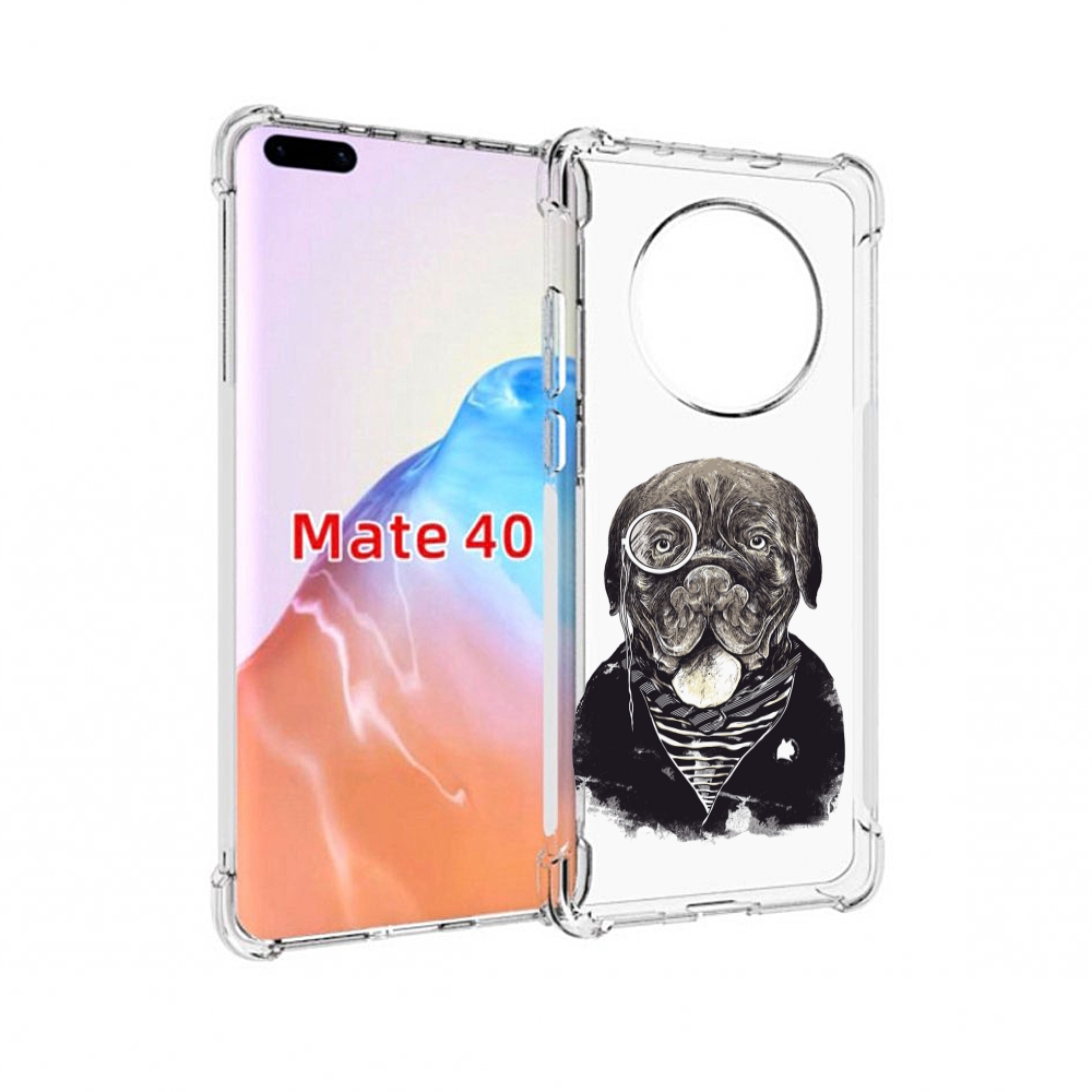 

Чехол MyPads Tocco для Huawei Mate 40 солидный песик, Прозрачный, Tocco
