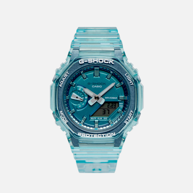

Наручные часы CASIO G-SHOCK GMA-S2100SK-2A Metallic Skeleton голубой, Размер, G-SHOCK GMA-S2100SK-2A Metallic Skeleton