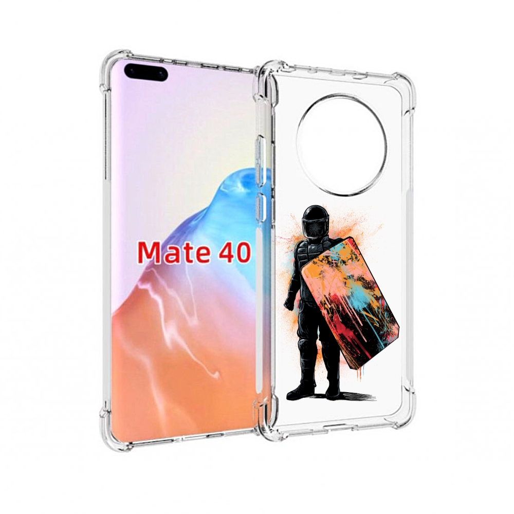 

Чехол MyPads Tocco для Huawei Mate 40 солдат с красочным щитом, Прозрачный, Tocco