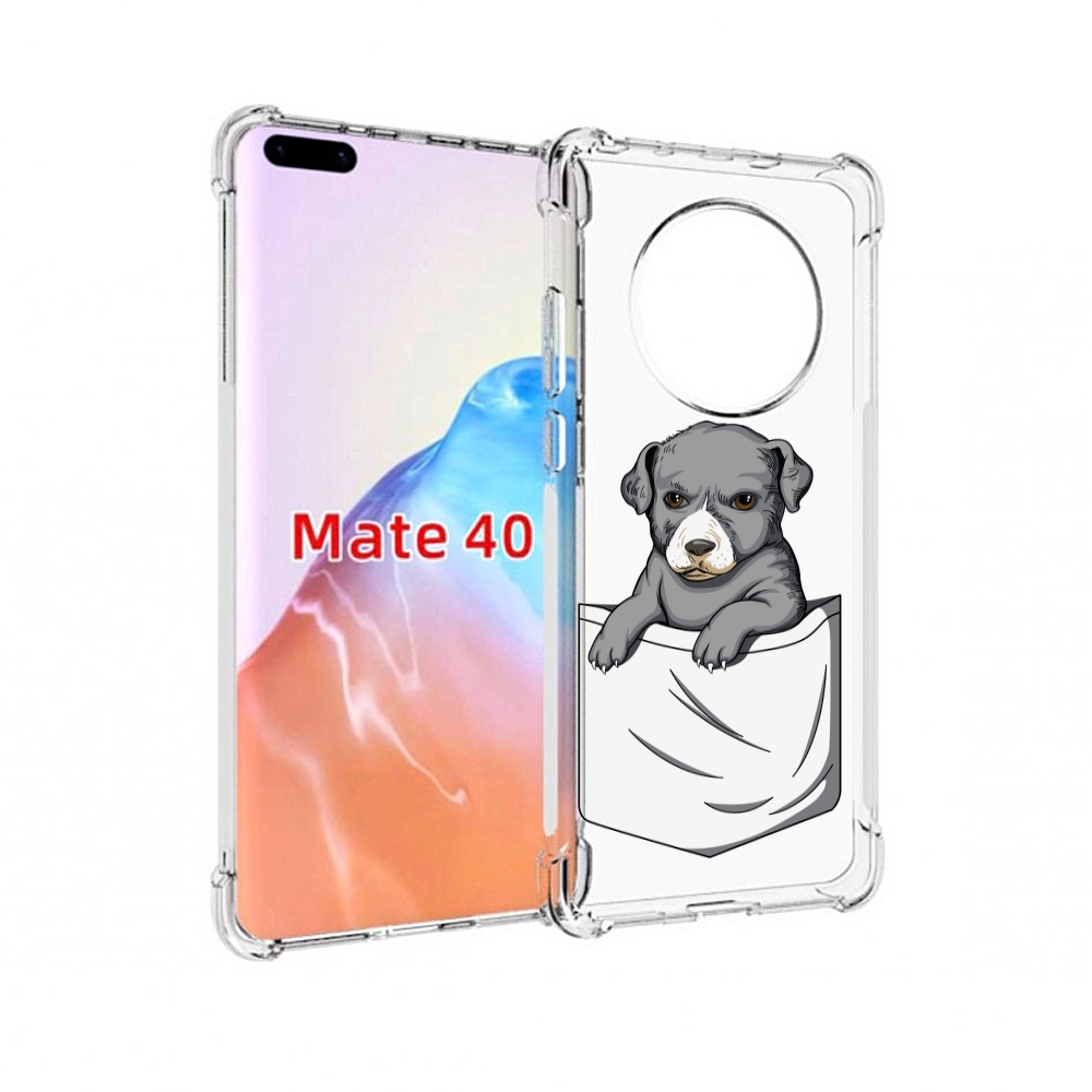 

Чехол MyPads Tocco для Huawei Mate 40 собачка в кармане, Прозрачный, Tocco