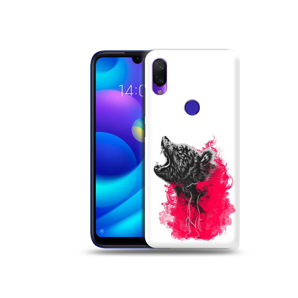 

Чехол MyPads Tocco для Xiaomi Mi Play медведь в дымке (PT128724.322.463), Прозрачный, Tocco