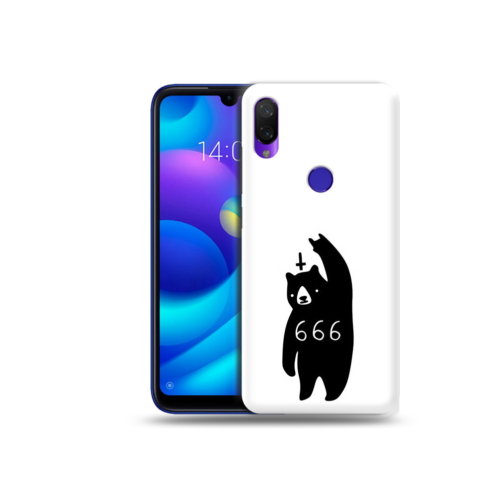 

Чехол MyPads Tocco для Xiaomi Mi Play медведь 666 (PT128724.322.462), Прозрачный, Tocco