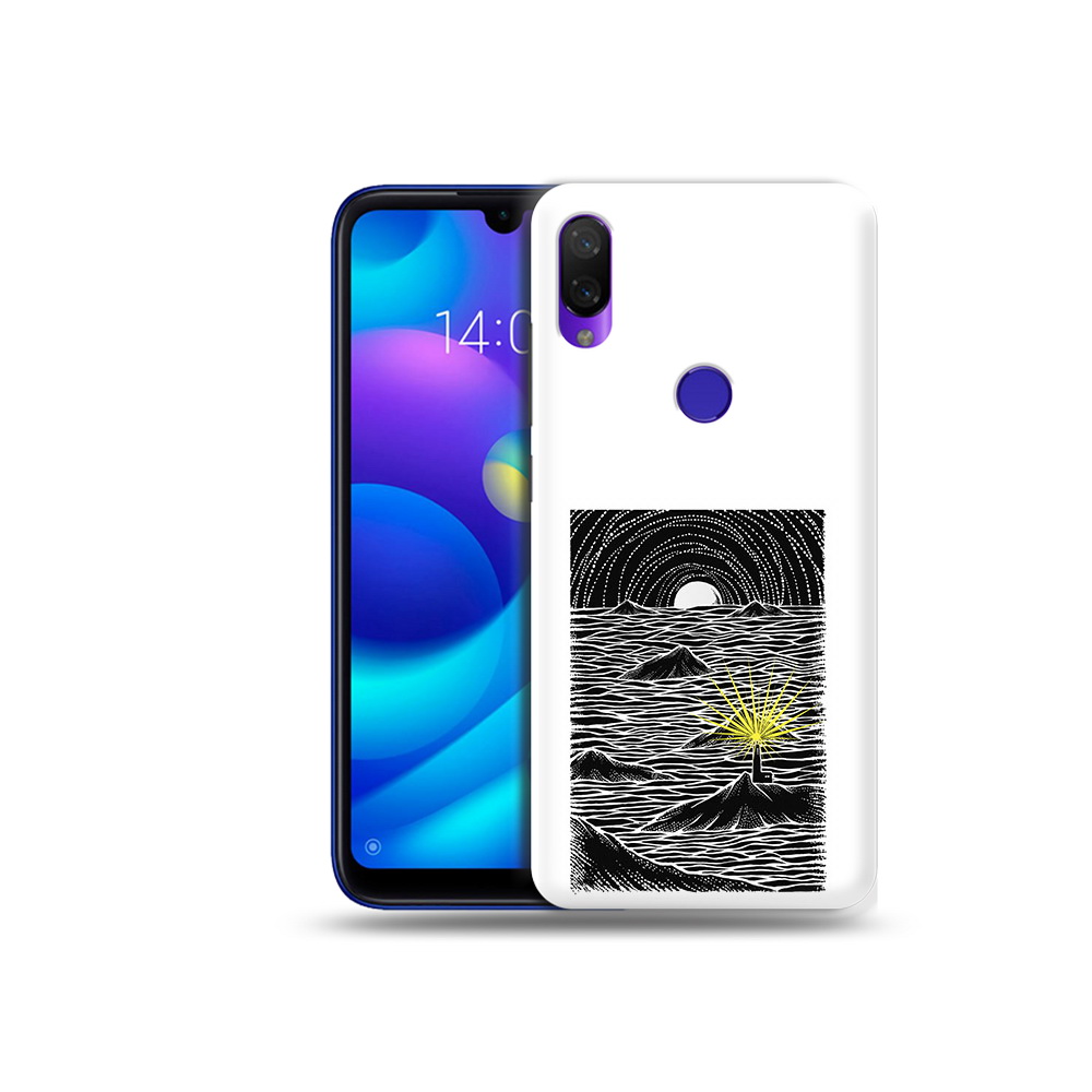 

Чехол MyPads Tocco для Xiaomi Mi Play маяк в черно белом море (PT128724.322.460), Прозрачный, Tocco