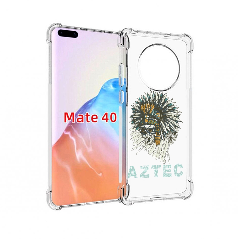 

Чехол MyPads Tocco для Huawei Mate 40 скелет индеец, Прозрачный, Tocco
