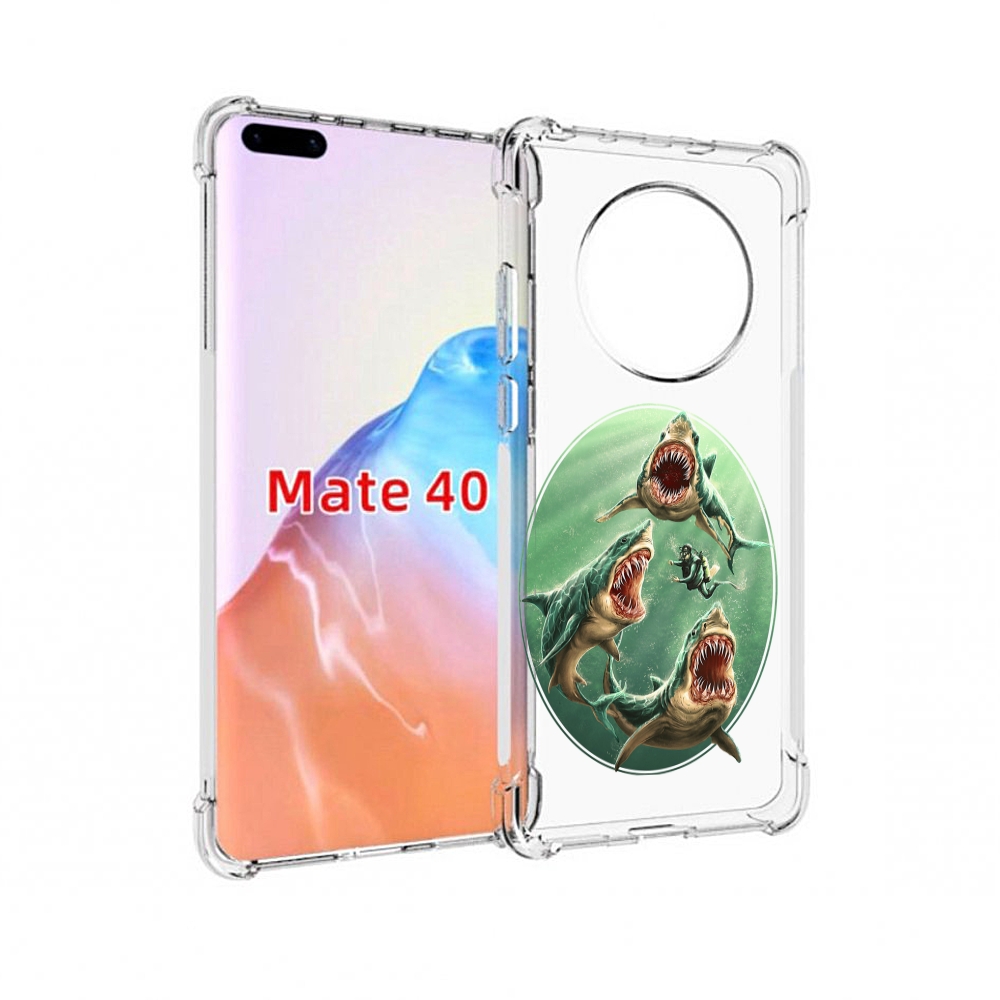 

Чехол MyPads Tocco для Huawei Mate 40 синяя бездна, Прозрачный, Tocco