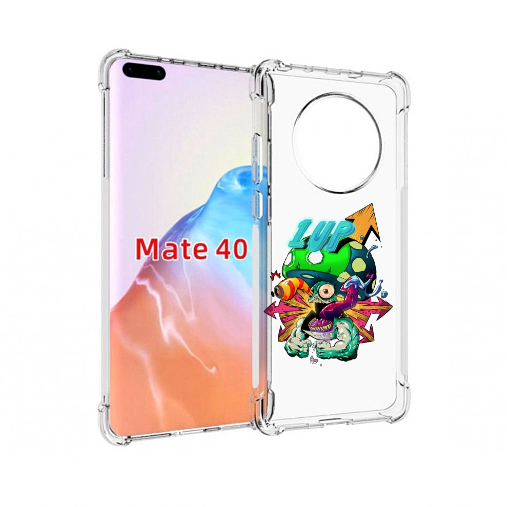 

Чехол MyPads Tocco для Huawei Mate 40 сильный гриб абстракция, Прозрачный, Tocco