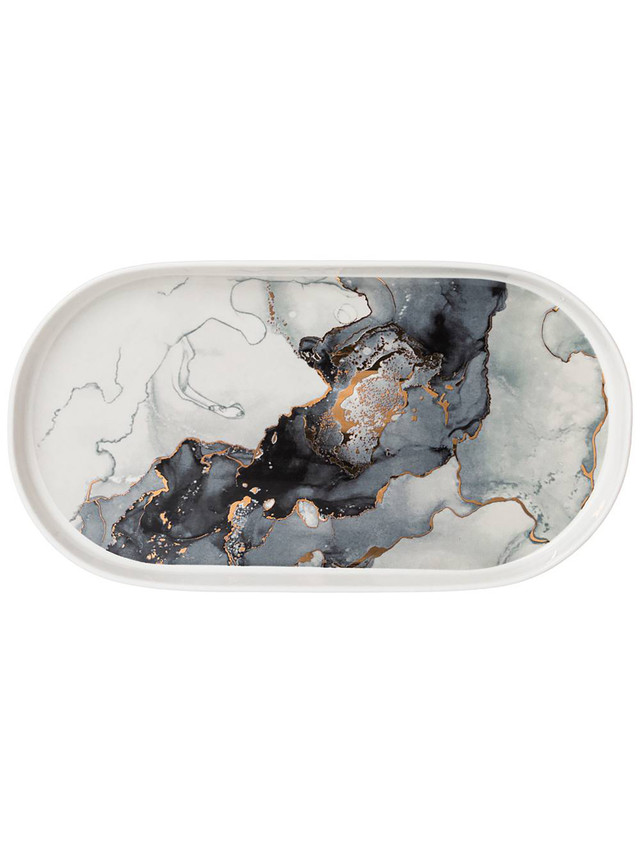 

Блюдо для подачи Moon Art Lefard 30,5x16,5x2,5 см 42-407, Серый