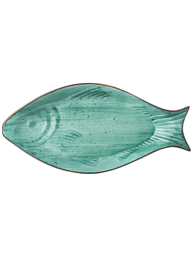 

Блюдо для подачи Nature Lefard 25x12x3 см мятный 263-1132, Голубой