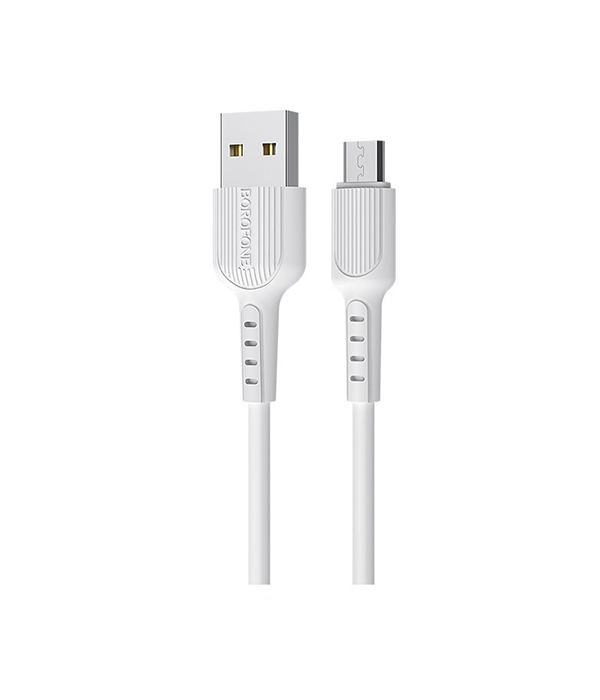 фото Кабель borofone micro usb bx16 1m white