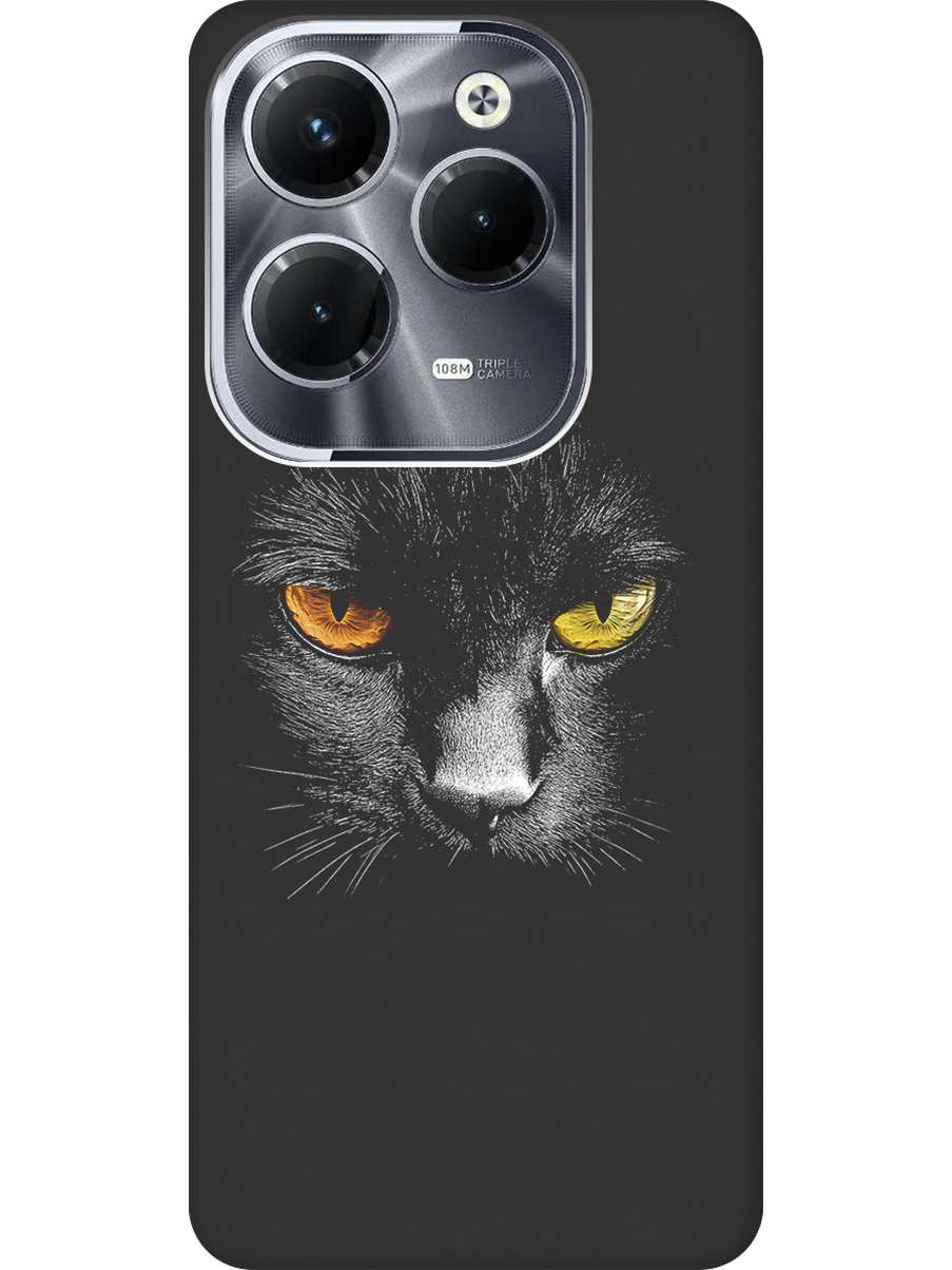 

Силиконовый чехол на Infinix Hot 40 / Hot 40 Pro с принтом матовый черный 833469, Черный;белый;золотистый, 778679212