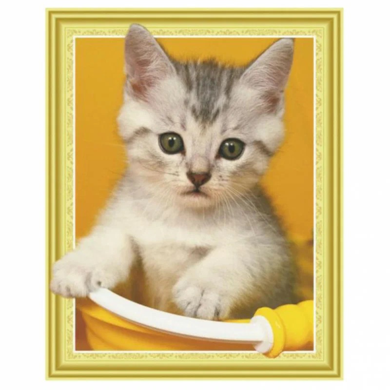 

Алмазная мозаика Котенок без подрамника 30х40 см