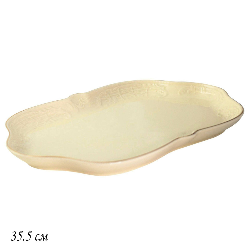 Овальное блюдо фарфор Lenardi Доминика 35,5см 205-394