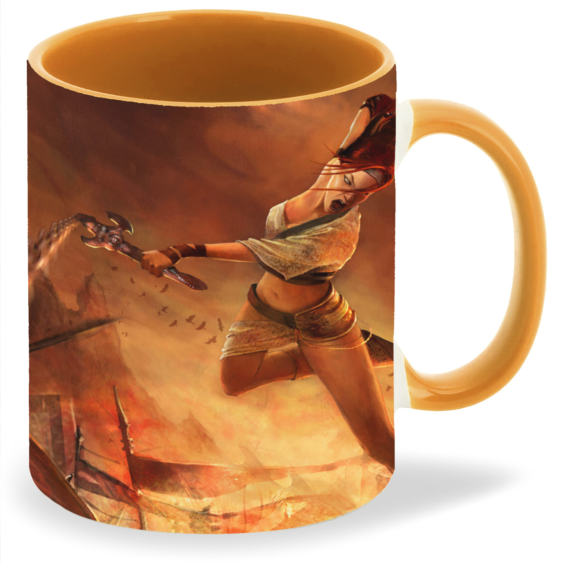 

Кружка CoolPodarok heavenly sword Девушка в бою, heavenly sword Девушка в бою