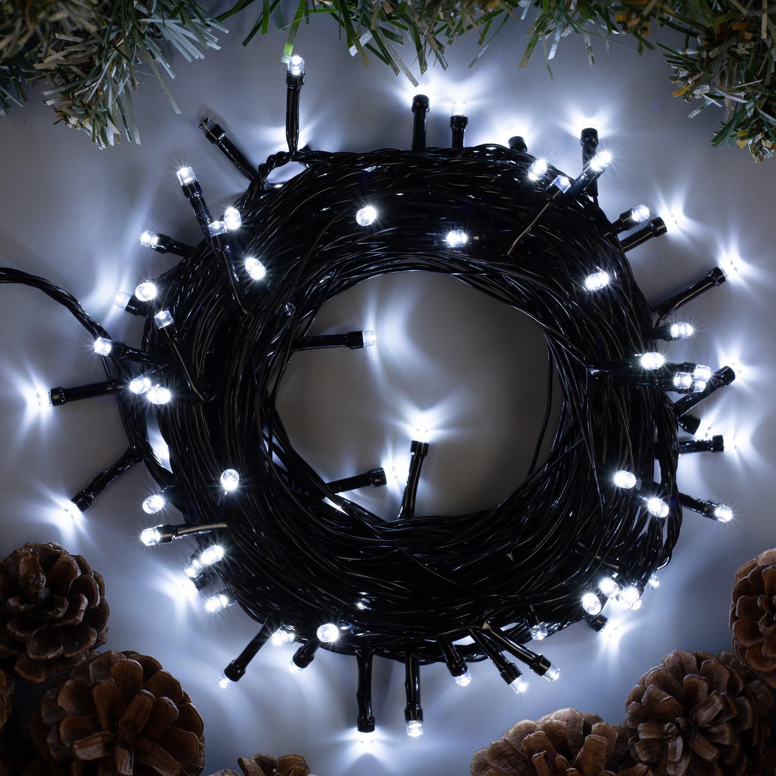 фото Световая гирлянда новогодняя qvatra christmas led lights 3m white 3 м белый холодный