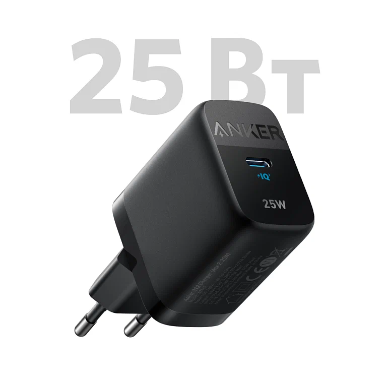 

Сетевое зарядное устройство Anker 312 Charger Ace 2, 25W, USB-C (A2642) "быстрая зарядка"