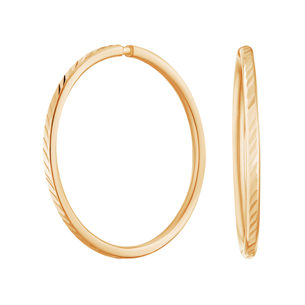 

Серьги золотые (конго) d = 18мм арт. 1021576/20, 1021576