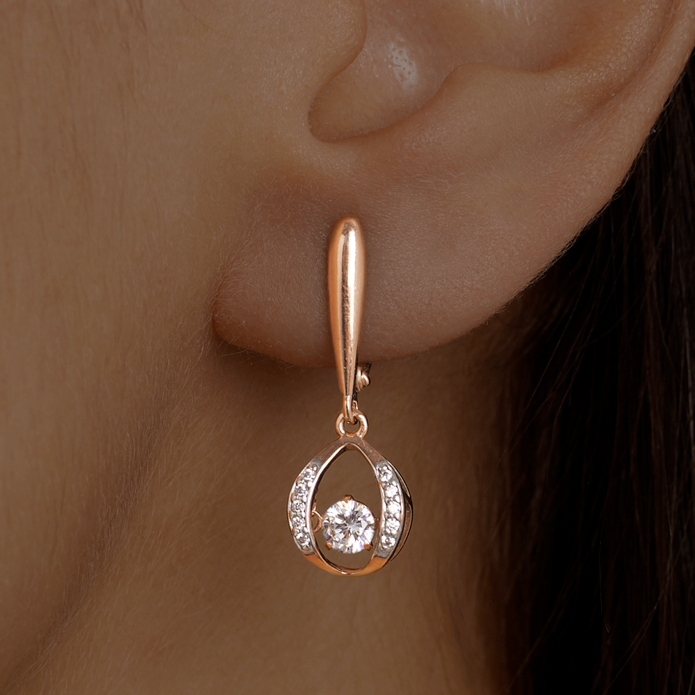 

Серьги из серебра с фианитом ЮВЕЛИР КАРАТ 2128322/91п, 2128322/91п