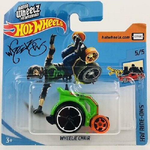 

Машинка базовой коллекции Hot Wheels WHEELIE CHAIR зеленая 5785 FYB64, Зеленый;оранжевый;черный, 5785