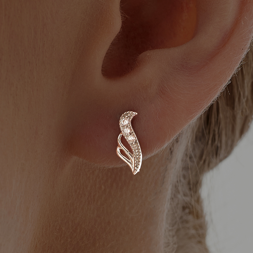 

Серьги из серебра ЮВЕЛИР КАРАТ 2120093/9, фианит, 2120093/9