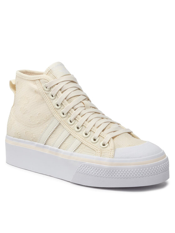

Кеды Nizza Platform Mid W GX8356 adidas бежевый 38 EU, Nizza Platform Mid W GX8356