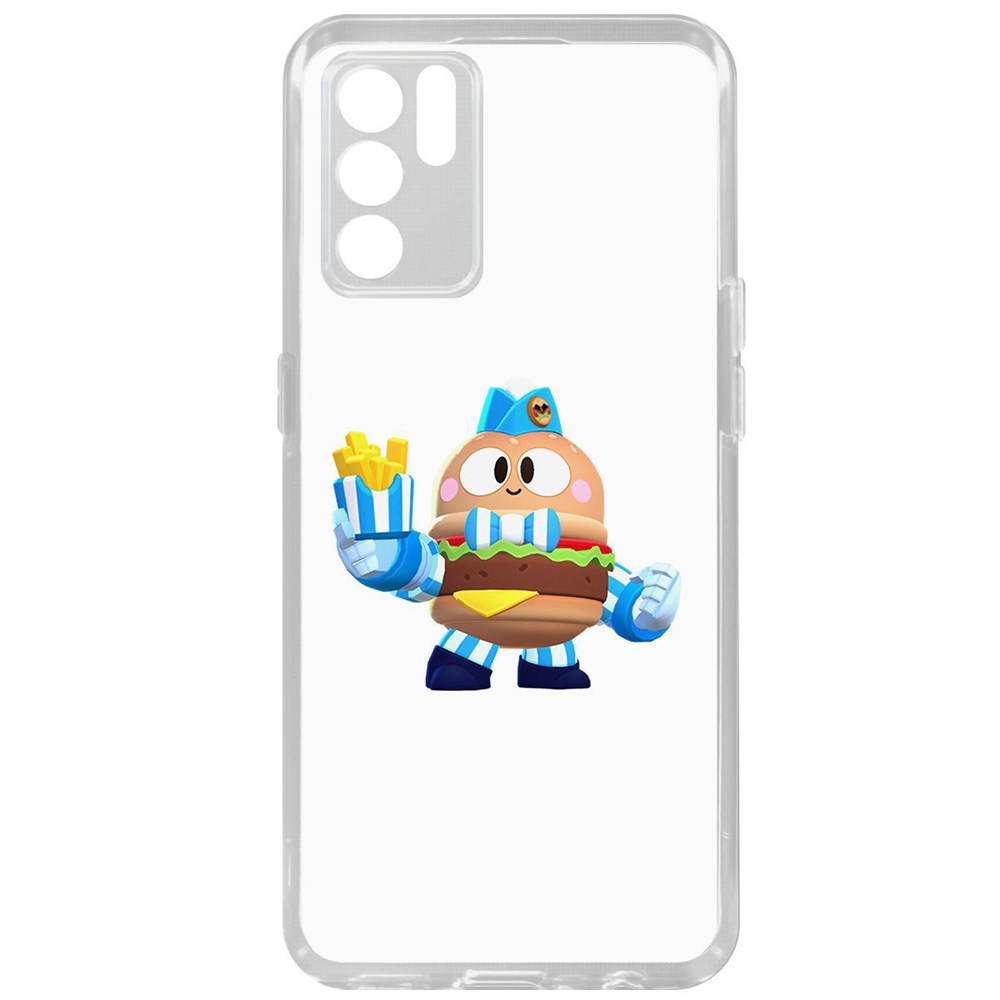 

Чехол-накладка Brawl Stars-Бургер Лу для Oppo Reno6