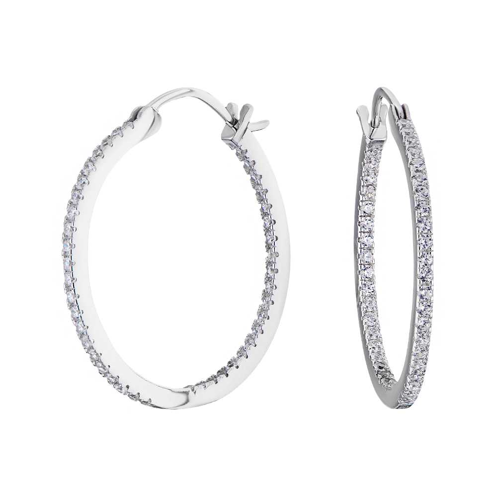 

Серьги из серебра с фианитом ЮВЕЛИР КАРАТ CTE-09168-25, CTE-09168-25