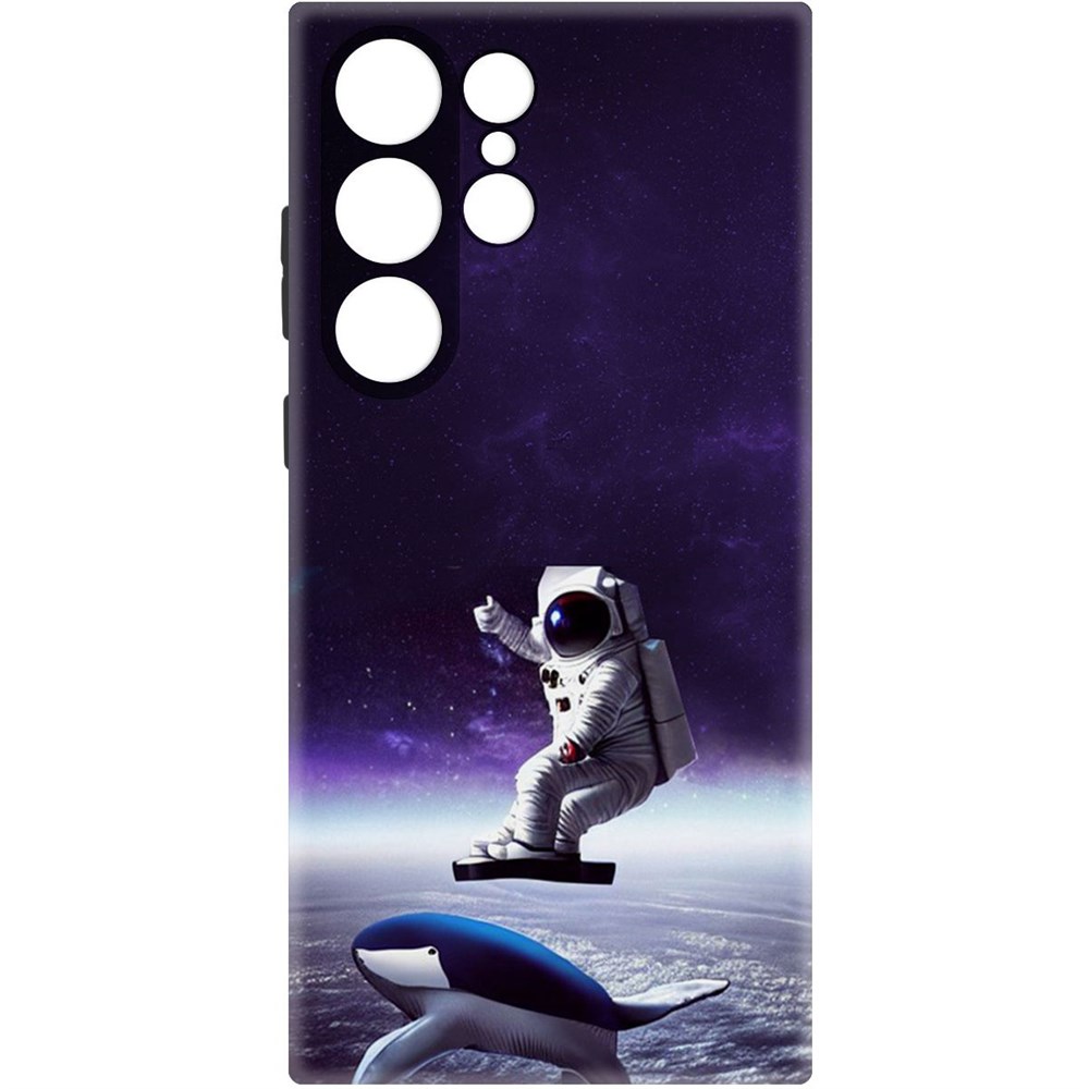 Чехол-накладка Софт Спейсбордер для Samsung Galaxy S23 Ultra