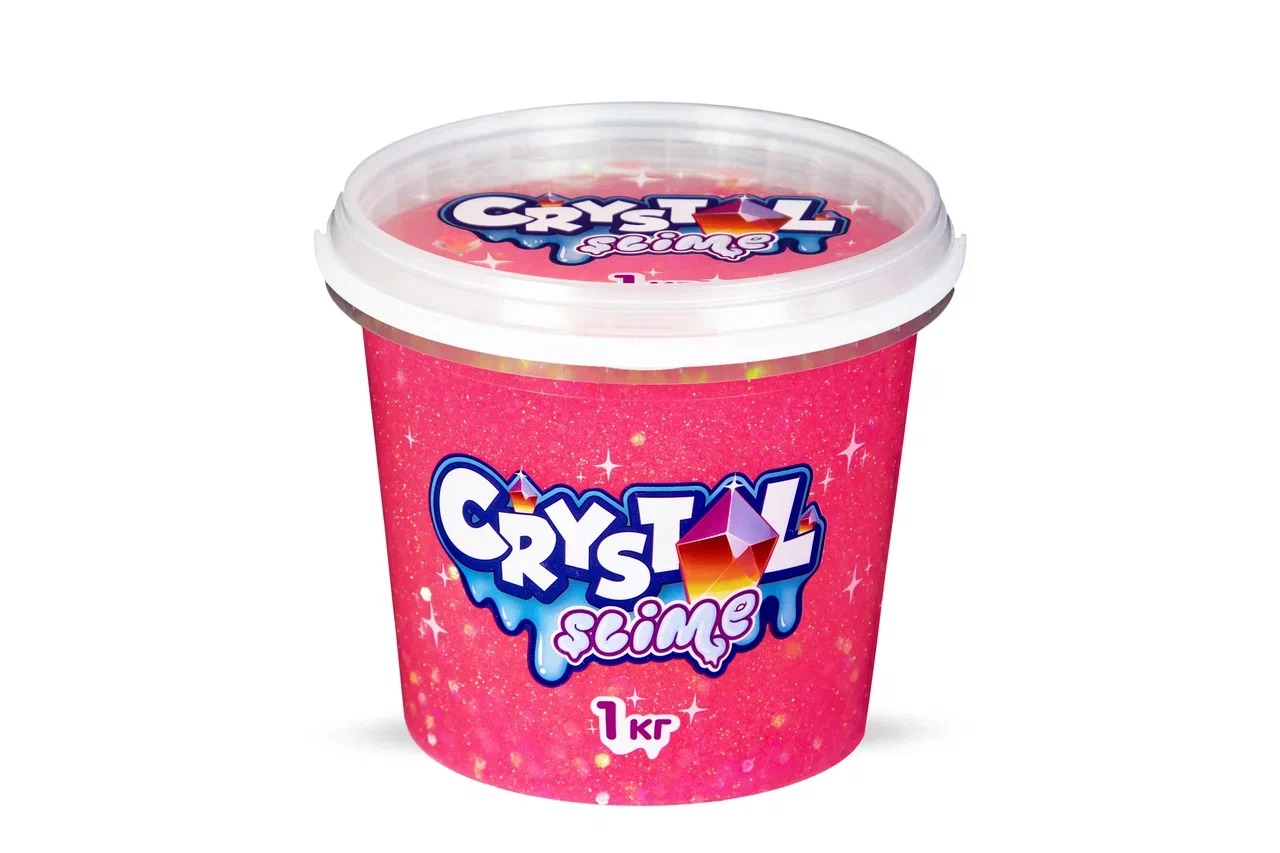 

Блестящий слайм Slime Crystal розовый, 1 кг, Crystal, розовый, 1 кг