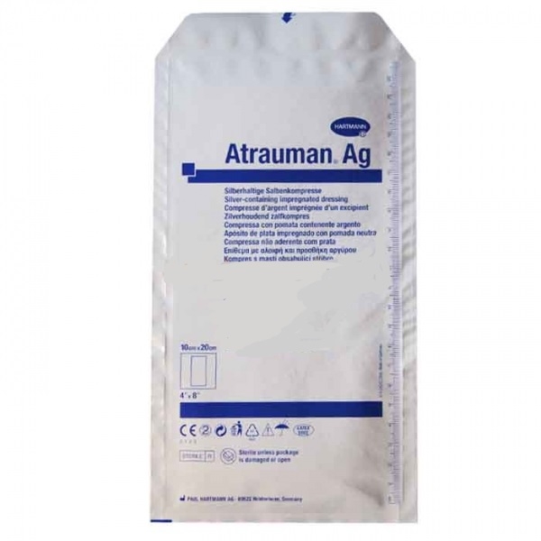 Повязка Hartmann Atrauman AG с серебром 10x20 см 3 шт.