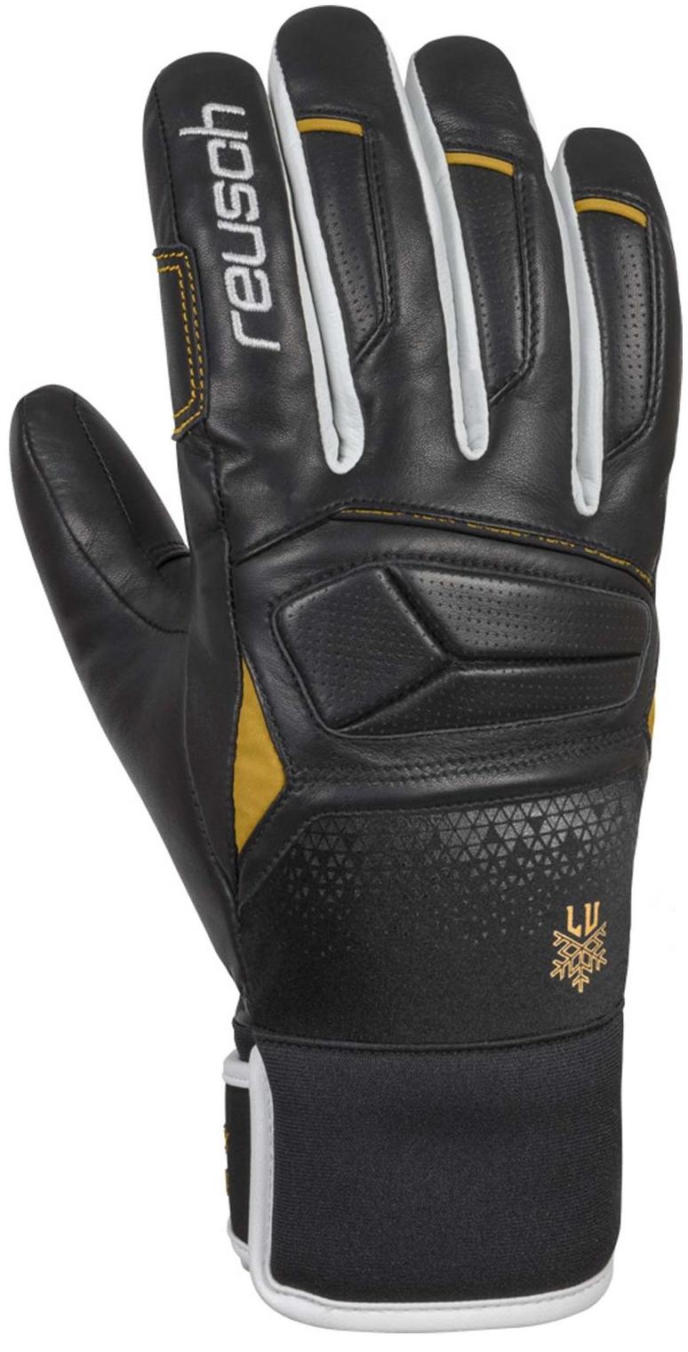 фото Перчатки reusch lindsey vonn, black/white/gold, 8.5 inch