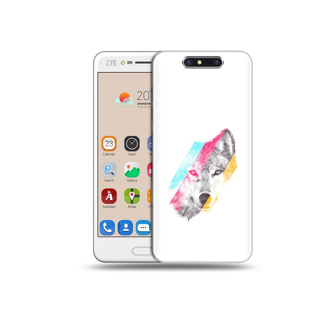 

Чехол MyPads Tocco для ZTE Blade V8 волк градиент (PT100217.451.268), Прозрачный, Tocco