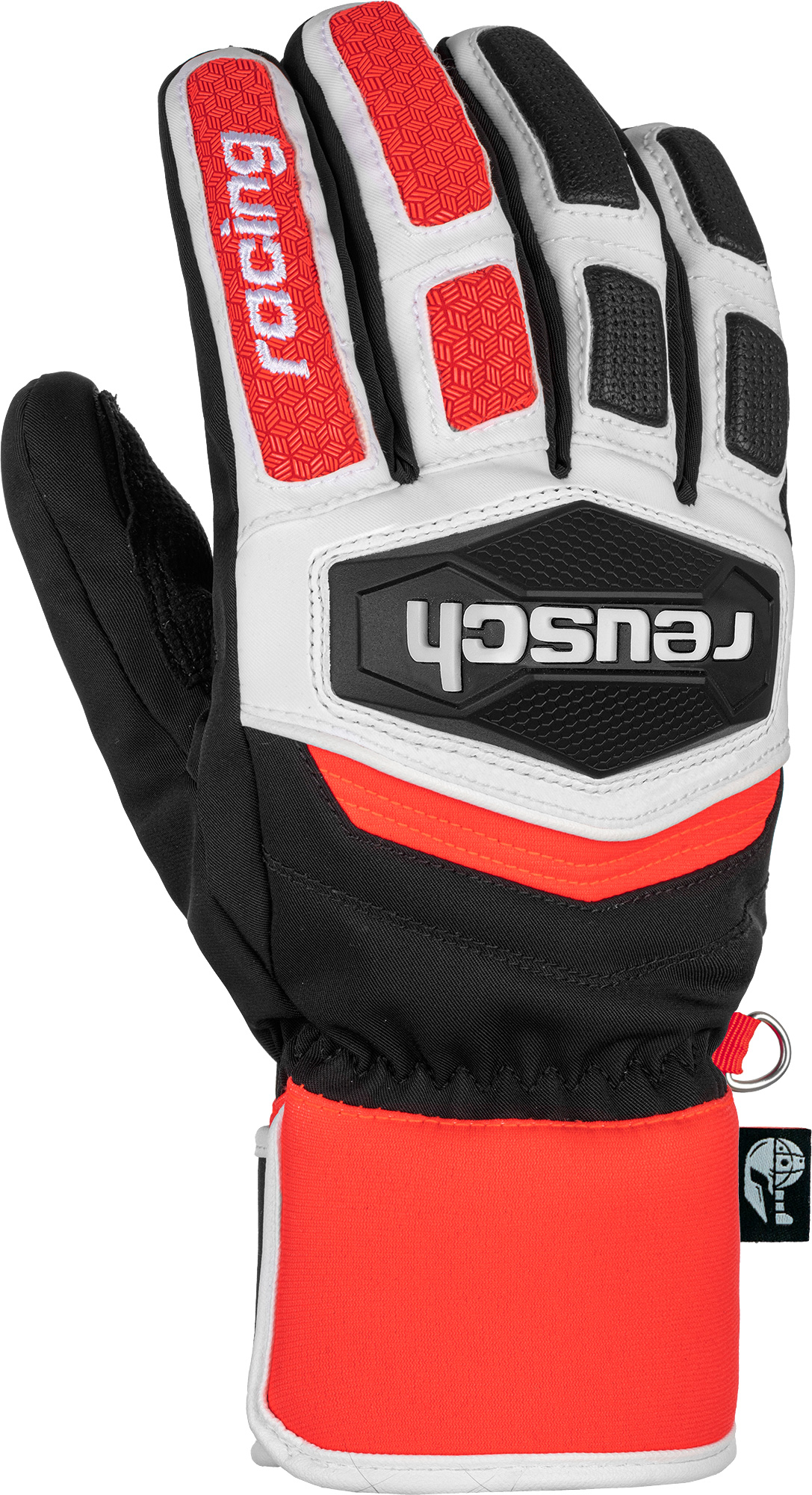 фото Перчатки reusch worldcup warrior r-tex xt, 2021, black/white/fluo red, 8.5