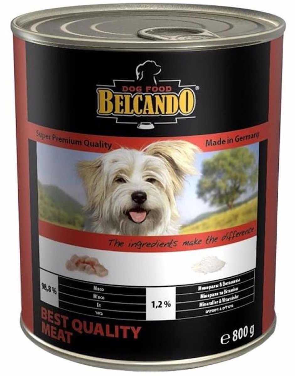 фото Влажный корм для собак belcando best quality meat , мясо, лапша, 12шт, 400г