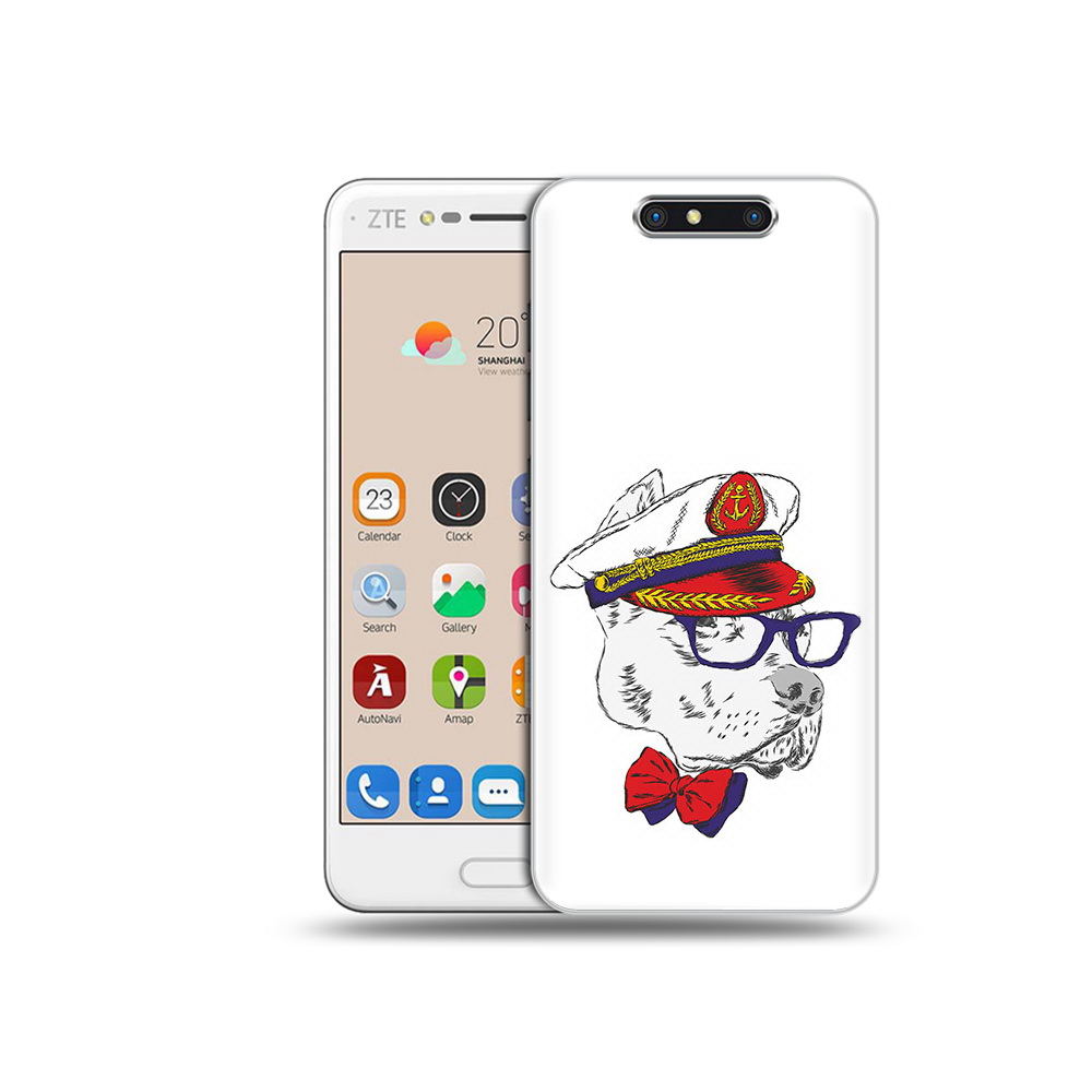 

Чехол MyPads Tocco для ZTE Blade V8 бульдог (PT100217.451.251), Прозрачный, Tocco