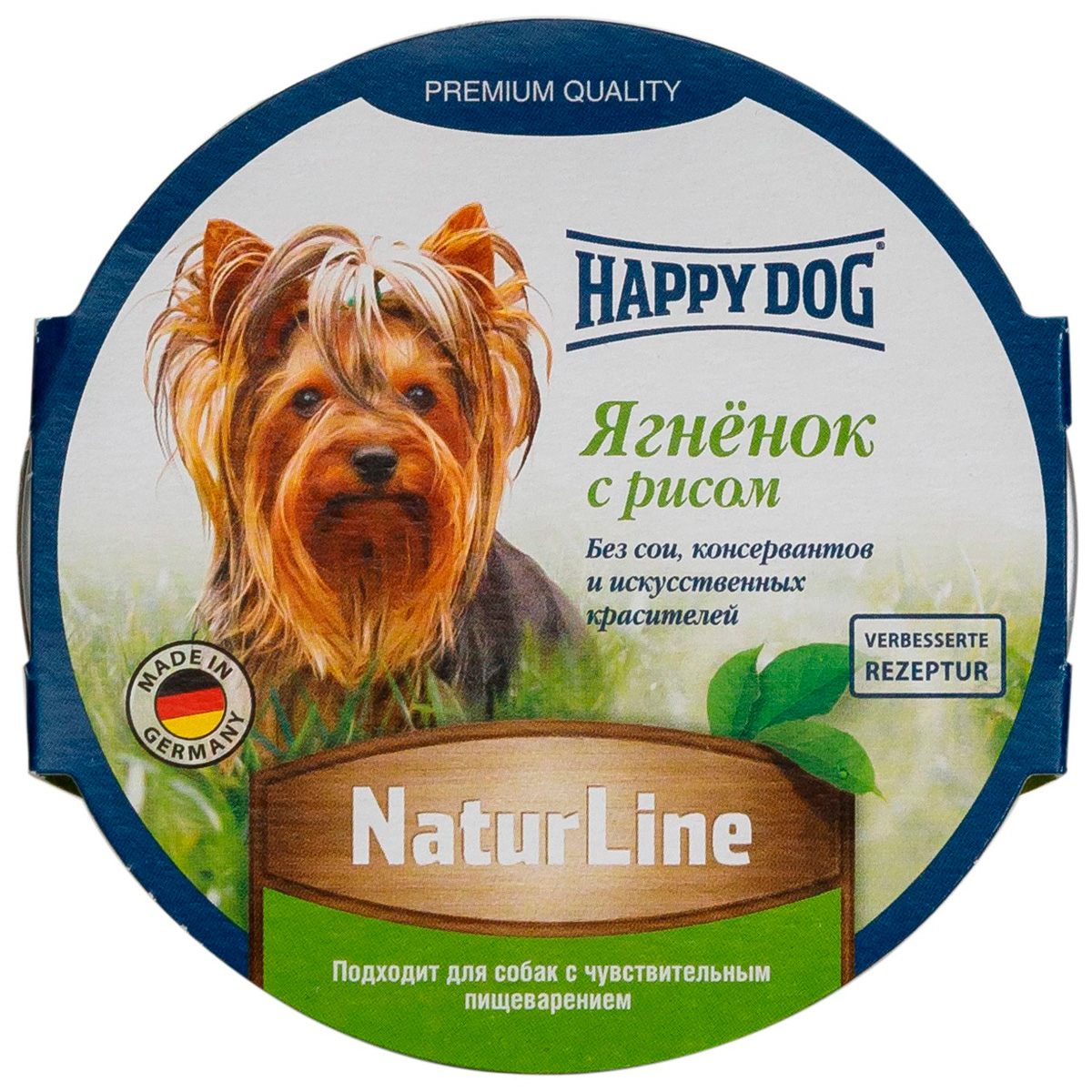 фото Влажный корм для собак happy dog naturline , ягненок, рис, 11шт, 85г