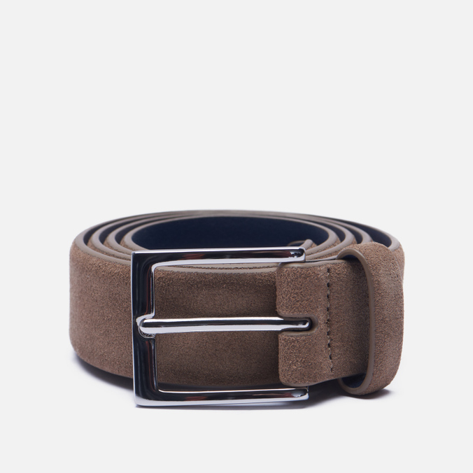 

Ремень Hackett Suede Feather Edge коричневый, Размер 32, Suede Feather Edge