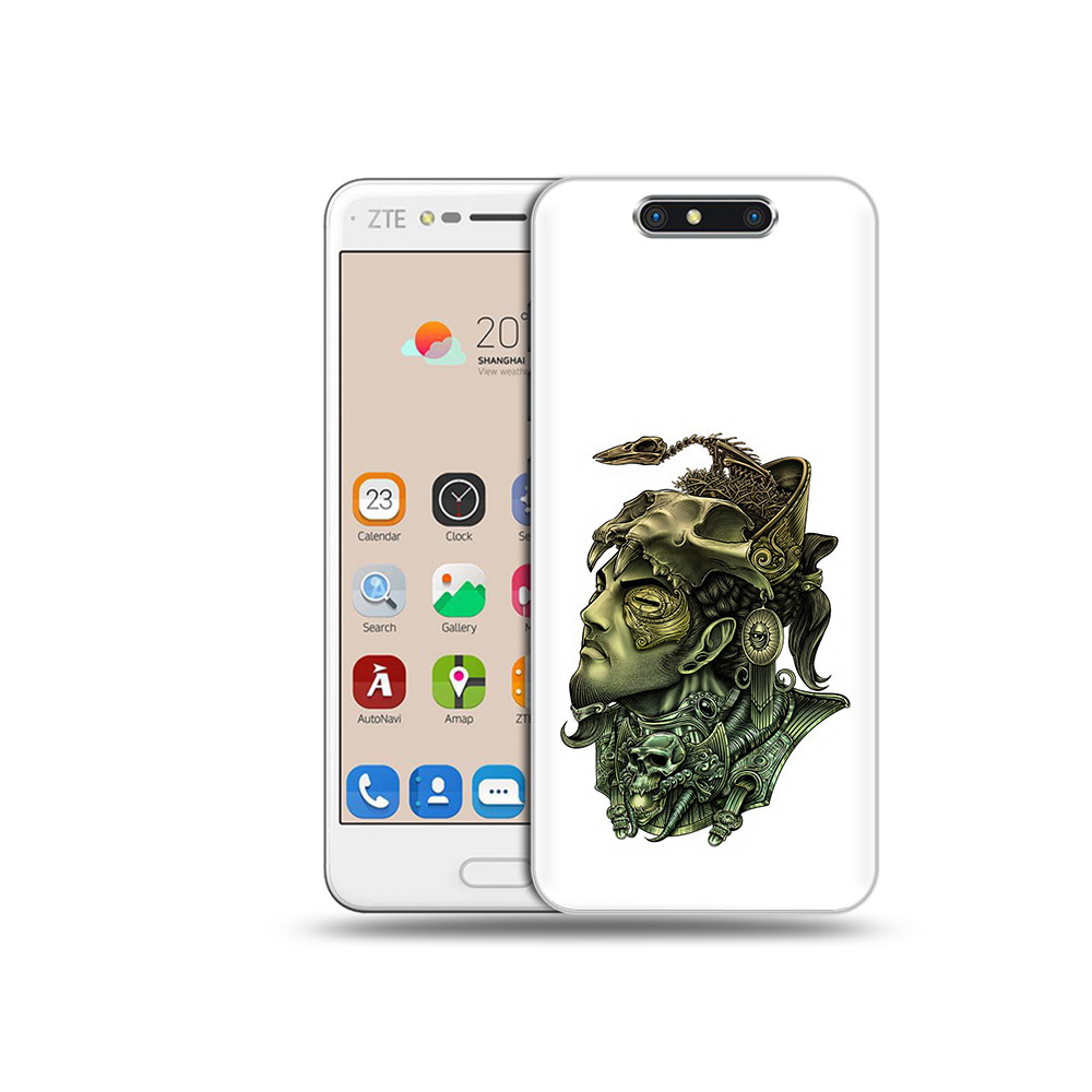 

Чехол MyPads Tocco для ZTE Blade V8 бронзовый воин (PT100217.451.248), Прозрачный, Tocco