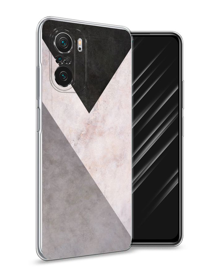

Чехол Awog на Poco F3/Redmi K40/Mi 11i "Геометричный мрамор", Разноцветный, 312650-3