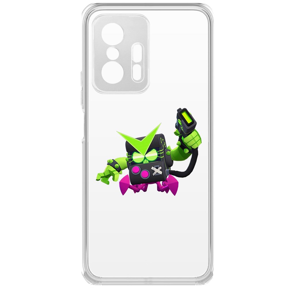 

Чехол-накладка Brawl Stars-Вирус 8-бит для Xiaomi 11T Pro, Прозрачный