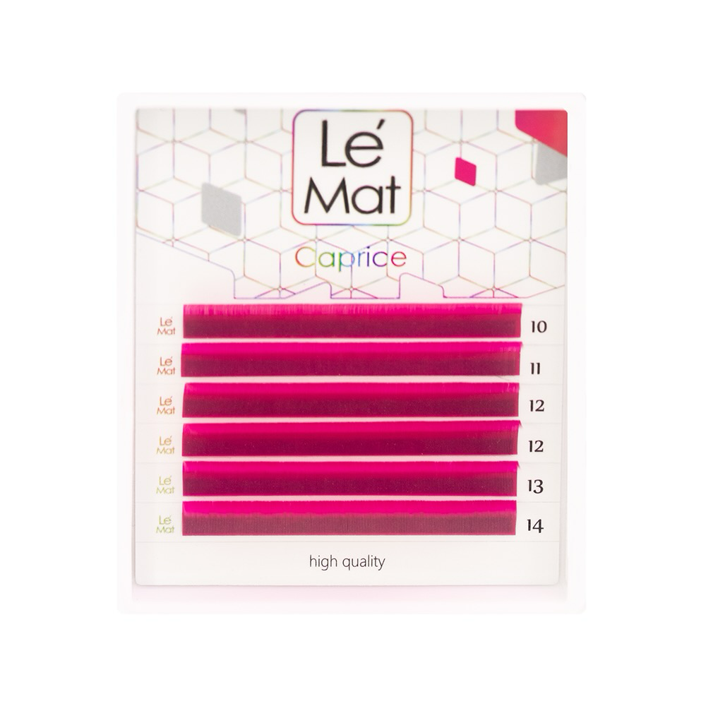 

Ресницы Pink Le Maitre Caprice 6 линий L 0.10 MIX 10-14 mm, Розовый