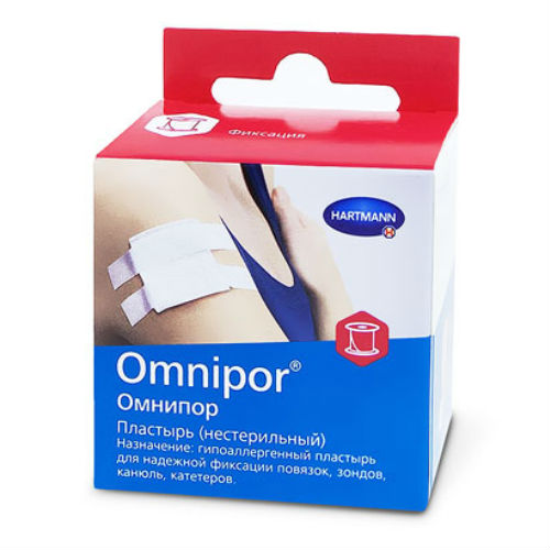 

Пластырь Hartmann Omnipor нетканый белый 5 м x 2,5 см