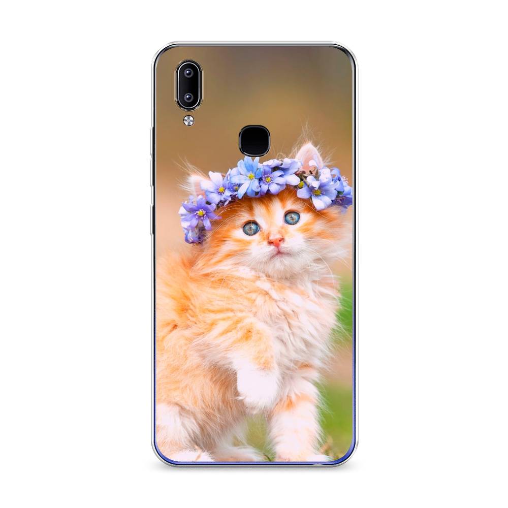 

Чехол Awog на Vivo Y93/Y93 lite "Рыжий кот в венке", Разноцветный, 263950-1