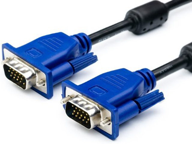 фото Аксессуар atcom vga de-15hd 30m black-blue ат9153