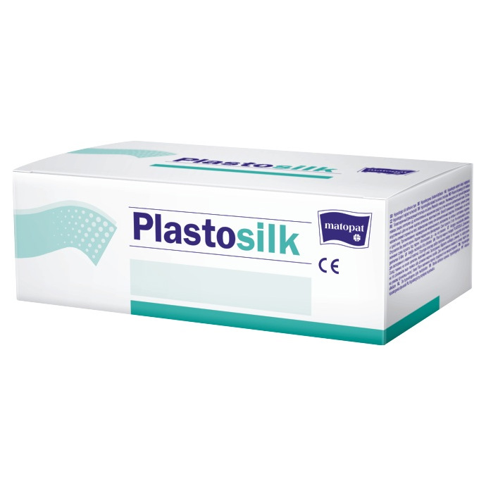 Пластырь фиксирующий Матопат Plastosilk 1,25 см x 9,14 м 24 шт.