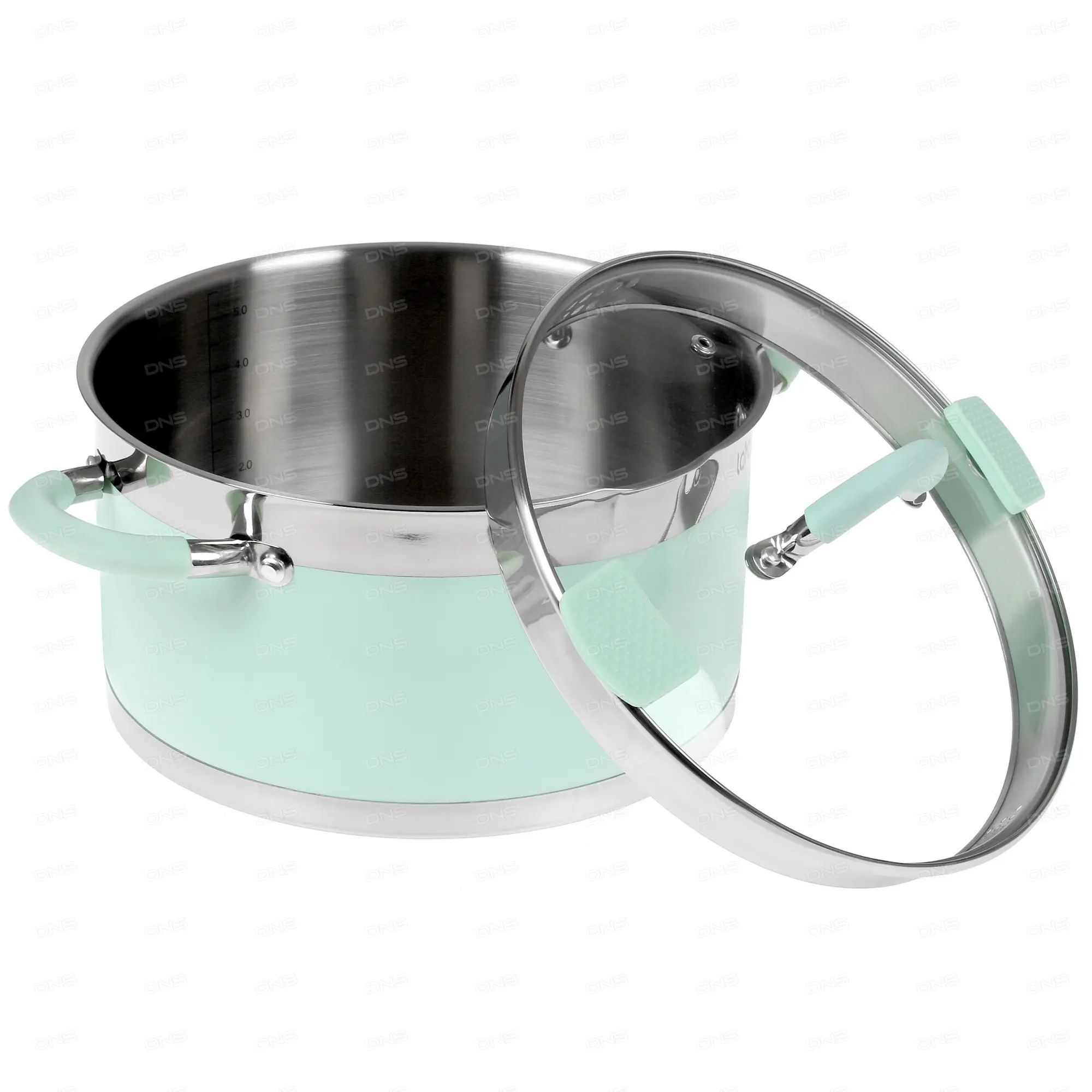 

Кастрюля 5.7л Lara LR02-544 Mint 24x13см из нержавеющей стали, Серебристый